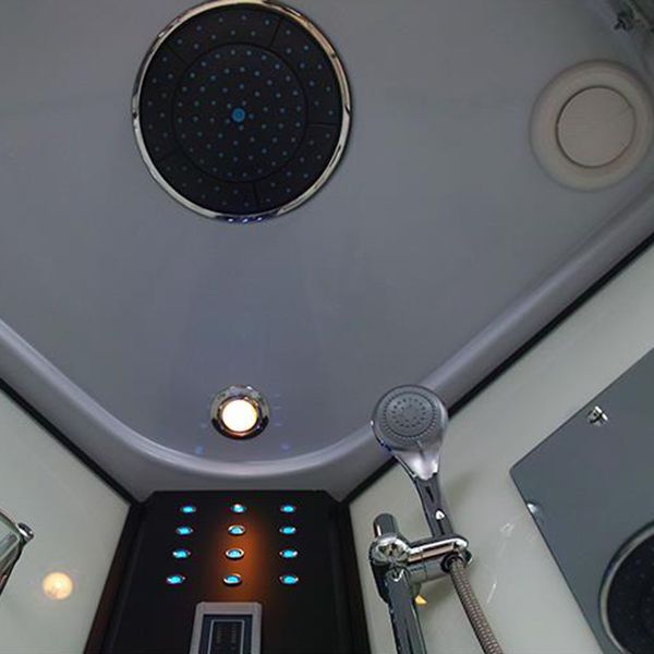 Framed Double Sliding Shower Kit Neo-Round Black Shower Stall Clearhalo 'Bathroom Remodel & Bathroom Fixtures' 'Home Improvement' 'home_improvement' 'home_improvement_shower_stalls_enclosures' 'Shower Stalls & Enclosures' 'shower_stalls_enclosures' 'Showers & Bathtubs' 1200x1200_ee00ca71-06f3-4261-8068-580ad52212f6