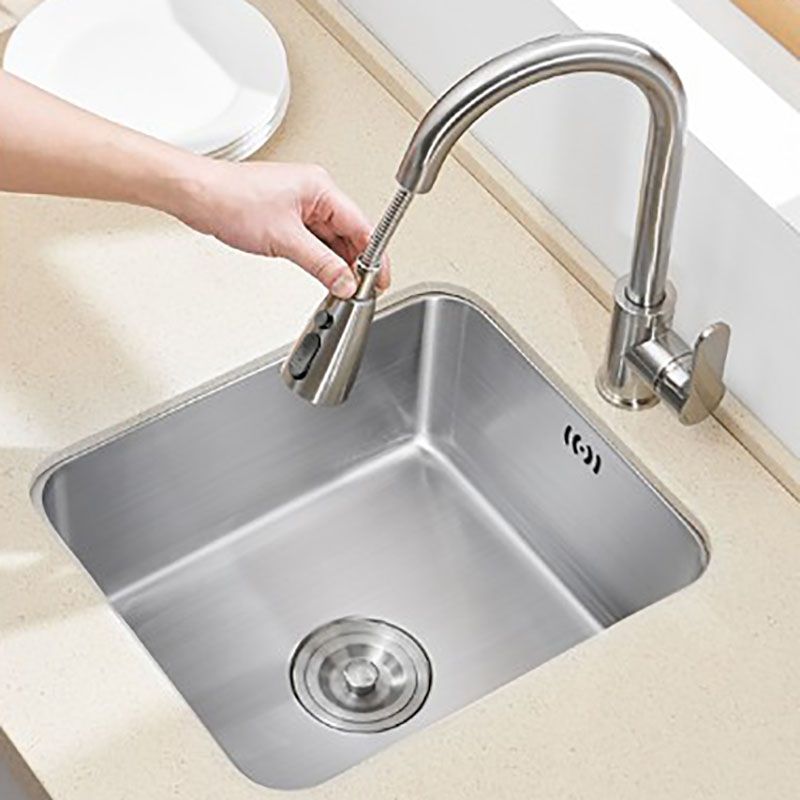 Modern Style Kitchen Sink Stainless Steel Overflow Hole Design Kitchen Sink with Faucet Clearhalo 'Home Improvement' 'home_improvement' 'home_improvement_kitchen_sinks' 'Kitchen Remodel & Kitchen Fixtures' 'Kitchen Sinks & Faucet Components' 'Kitchen Sinks' 'kitchen_sinks' 1200x1200_ee0c2878-51a0-418c-812a-5f446fd0bc63