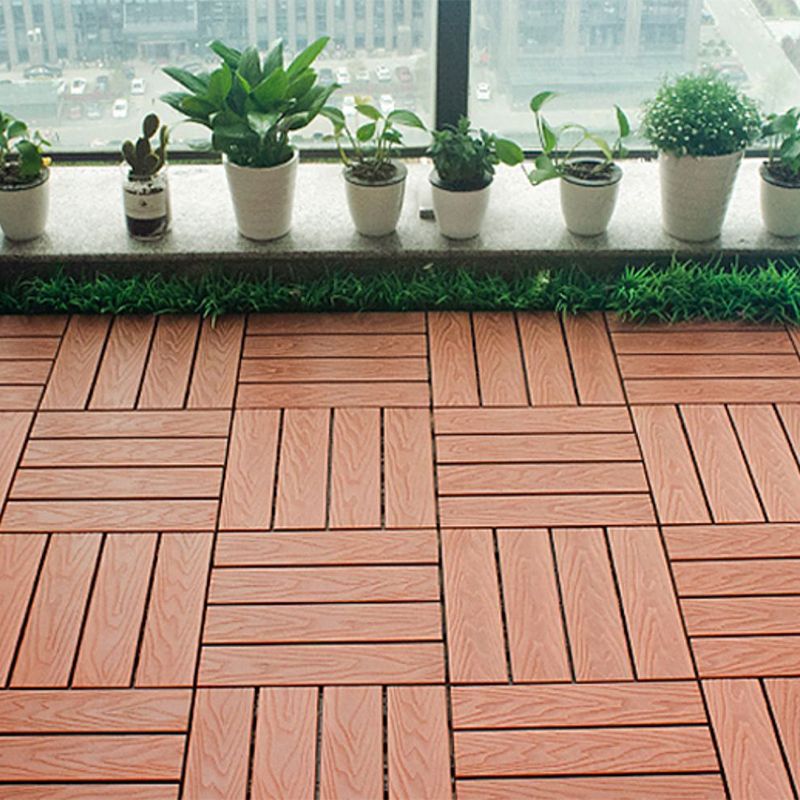 Interlocking Deck Tile Solid Color Water-Resistant Composite Deck Tile Kit Clearhalo 'Home Improvement' 'home_improvement' 'home_improvement_outdoor_deck_tiles_planks' 'Outdoor Deck Tiles & Planks' 'Outdoor Flooring & Tile' 'Outdoor Remodel' 'outdoor_deck_tiles_planks' 1200x1200_ee136867-5d66-4f96-9437-10ae13d1753c
