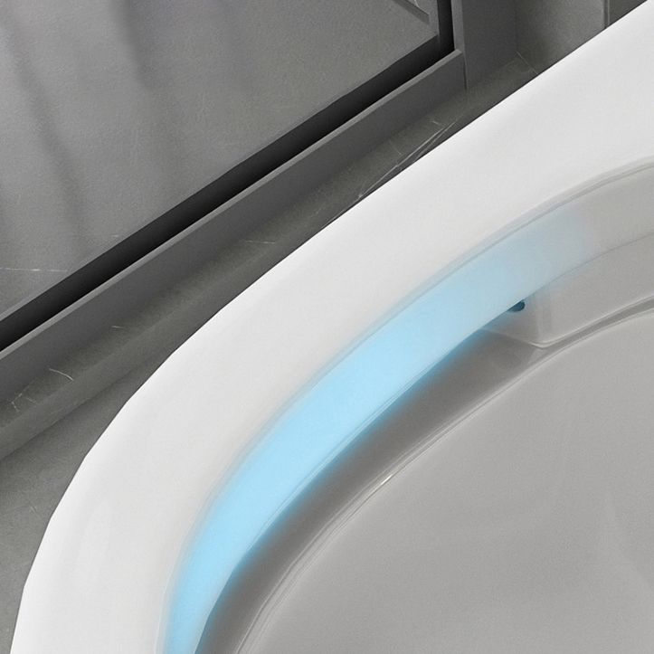 Modern Floor Mount Toilet Bowl Siphon Jet Toilet with Seat for Bathroom Clearhalo 'Bathroom Remodel & Bathroom Fixtures' 'Home Improvement' 'home_improvement' 'home_improvement_toilets' 'Toilets & Bidets' 'Toilets' 1200x1200_ee3910a5-2b32-4eae-8007-077345674e15