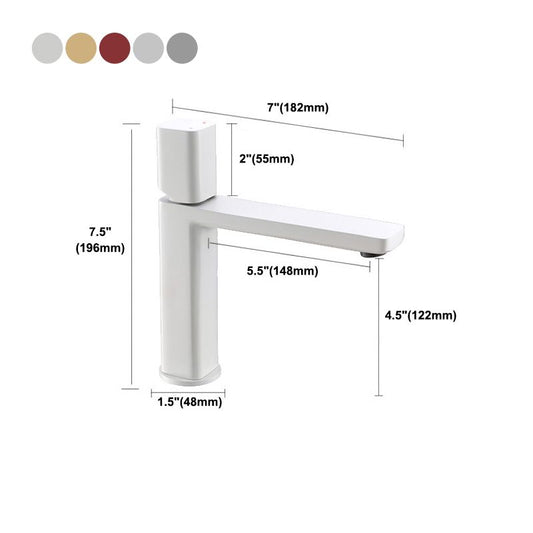 Modern Single Rotary Switch Standard Kitchen Faucet Low Profile Water Faucet Clearhalo 'Home Improvement' 'home_improvement' 'home_improvement_kitchen_faucets' 'Kitchen Faucets' 'Kitchen Remodel & Kitchen Fixtures' 'Kitchen Sinks & Faucet Components' 'kitchen_faucets' 1200x1200_ee3aa8f6-66f7-4c56-9e21-4a8c0e55fb59