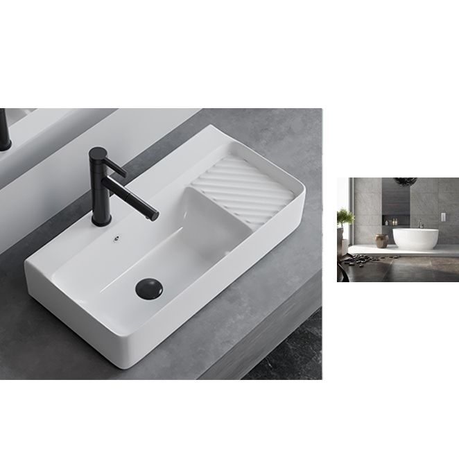 White Rectangular Trough Bathroom Sink Modern Trough Bathroom Sink Clearhalo 'Bathroom Remodel & Bathroom Fixtures' 'Bathroom Sinks & Faucet Components' 'Bathroom Sinks' 'bathroom_sink' 'Home Improvement' 'home_improvement' 'home_improvement_bathroom_sink' 1200x1200_ee451b65-f17b-44c3-b213-d2160086e5b0