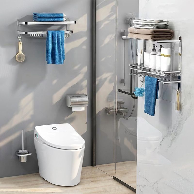 Classic Polished Chrome Bathroom Accessory Set Towel Bar/Paper Holder/Robe Hook Included Clearhalo 'Bathroom Hardware Sets' 'Bathroom Hardware' 'Bathroom Remodel & Bathroom Fixtures' 'bathroom_hardware_sets' 'Home Improvement' 'home_improvement' 'home_improvement_bathroom_hardware_sets' 1200x1200_ee6930c3-64c0-4ba3-bd4e-9e315cdb7749