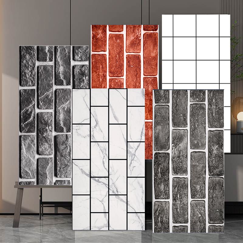 Brick Joint Peel & Stick Tile 12" x 24" Rectangular PVC Wallpaper Clearhalo 'Flooring 'Home Improvement' 'home_improvement' 'home_improvement_peel_stick_blacksplash' 'Peel & Stick Backsplash Tile' 'peel_stick_blacksplash' 'Walls & Ceilings' Walls and Ceiling' 1200x1200_ee73bb70-adce-4ac3-abab-7375fc1bacf9