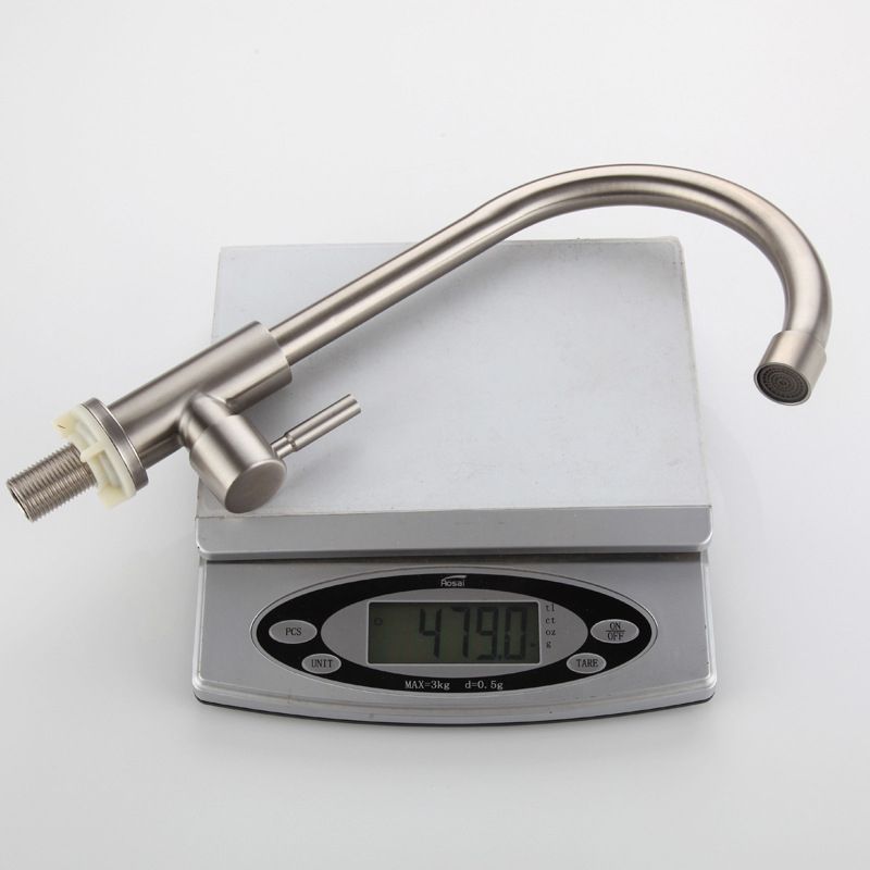 Kitchen Faucet Rod Handle Stainless Cold Controlled Kitchen Faucet Clearhalo 'Home Improvement' 'home_improvement' 'home_improvement_kitchen_faucets' 'Kitchen Faucets' 'Kitchen Remodel & Kitchen Fixtures' 'Kitchen Sinks & Faucet Components' 'kitchen_faucets' 1200x1200_ee88bf9b-a8f9-46ac-8f15-807983bdeeda