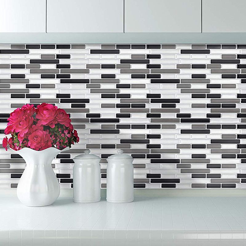 Peel & Stick Subway Tile Stain Resistant Plastic Rectangle Peel and Stick Tile 2 Pack Clearhalo 'Flooring 'Home Improvement' 'home_improvement' 'home_improvement_peel_stick_blacksplash' 'Peel & Stick Backsplash Tile' 'peel_stick_blacksplash' 'Walls & Ceilings' Walls and Ceiling' 1200x1200_ee9cc8b8-15a7-4b57-975b-47d272075630