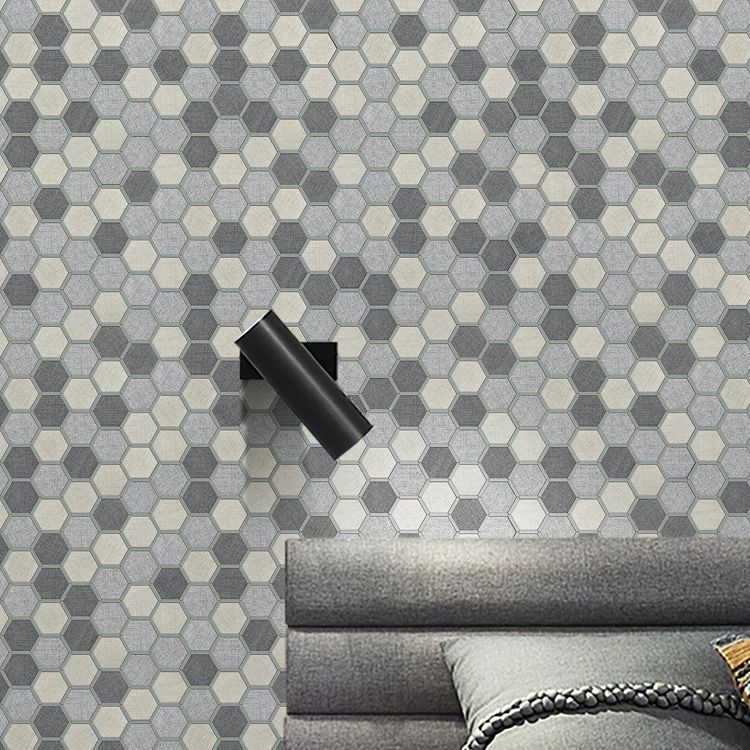 Mosaic Tile Wallpaper Hexagonal Shape Peel and Stick Backsplash Clearhalo 'Flooring 'Home Improvement' 'home_improvement' 'home_improvement_peel_stick_blacksplash' 'Peel & Stick Backsplash Tile' 'peel_stick_blacksplash' 'Walls & Ceilings' Walls and Ceiling' 1200x1200_eea48efe-2214-4f22-b0d8-ec95f836fbd4