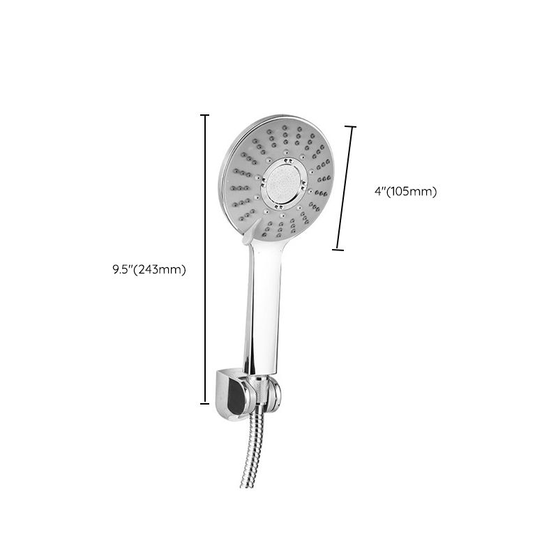 Modern Style Round Handheld Shower Bathroom Metal Wall Mounted Hand Shower Clearhalo 'Bathroom Remodel & Bathroom Fixtures' 'Home Improvement' 'home_improvement' 'home_improvement_shower_heads' 'Shower Heads' 'shower_heads' 'Showers & Bathtubs Plumbing' 'Showers & Bathtubs' 1200x1200_eec4ec4f-6be3-4ab7-9c5e-ef5023db5c38