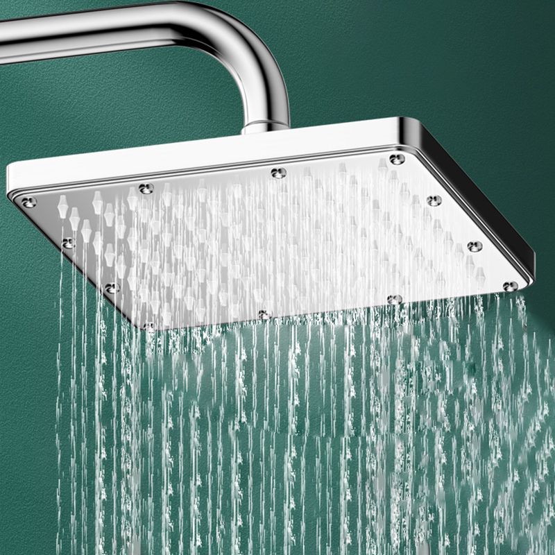 Modern Shower Head Combo Dual Shower Head Polished Stainless Steel Wall-Mount Shower Head Clearhalo 'Bathroom Remodel & Bathroom Fixtures' 'Home Improvement' 'home_improvement' 'home_improvement_shower_heads' 'Shower Heads' 'shower_heads' 'Showers & Bathtubs Plumbing' 'Showers & Bathtubs' 1200x1200_eef6f02c-0825-4125-bd92-0fabce4d64e2