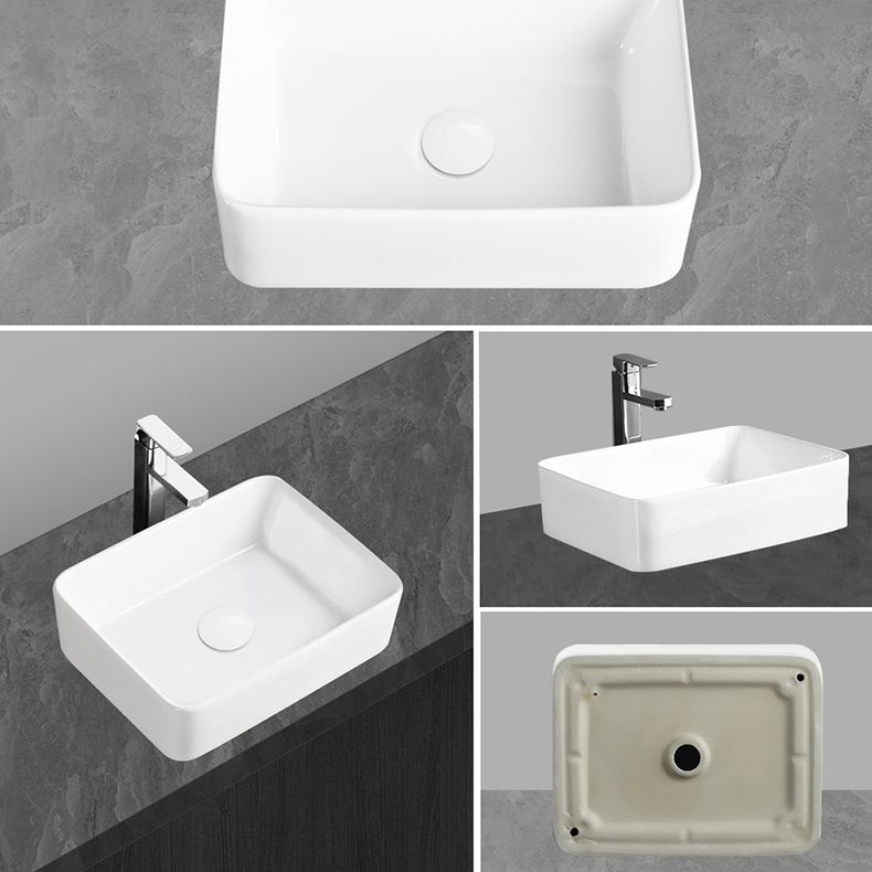 Modern Vessel Bathroom Sink Round Porcelain with Overflow Vessel Lavatory Sink Clearhalo 'Bathroom Remodel & Bathroom Fixtures' 'Bathroom Sinks & Faucet Components' 'Bathroom Sinks' 'bathroom_sink' 'Home Improvement' 'home_improvement' 'home_improvement_bathroom_sink' 1200x1200_eefce35a-659c-47bb-aa37-4315865eca59