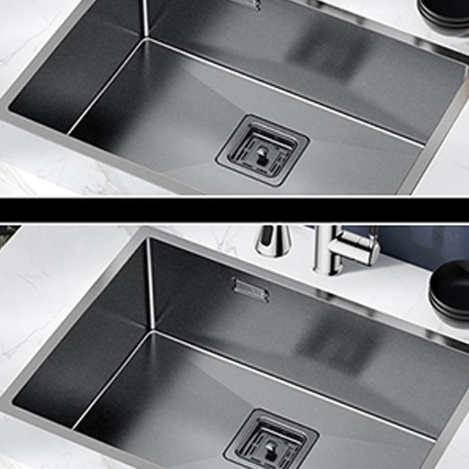 Soundproof Kitchen Sink Overflow Hole Design Stainless Steel Kitchen Sink Clearhalo 'Home Improvement' 'home_improvement' 'home_improvement_kitchen_sinks' 'Kitchen Remodel & Kitchen Fixtures' 'Kitchen Sinks & Faucet Components' 'Kitchen Sinks' 'kitchen_sinks' 1200x1200_ef3816ae-e18f-45e0-b3d2-82e6b931c1a0