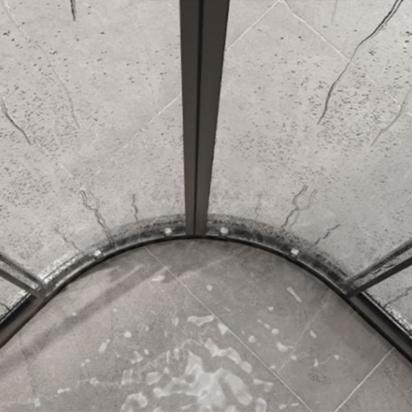 Black Full Frame Curved Tempered Glass Double Slide Shower Door Clearhalo 'Bathroom Remodel & Bathroom Fixtures' 'Home Improvement' 'home_improvement' 'home_improvement_shower_tub_doors' 'Shower and Tub Doors' 'shower_tub_doors' 'Showers & Bathtubs' 1200x1200_ef6ec348-c0ac-4fff-92f4-4aecfdaf5d2d