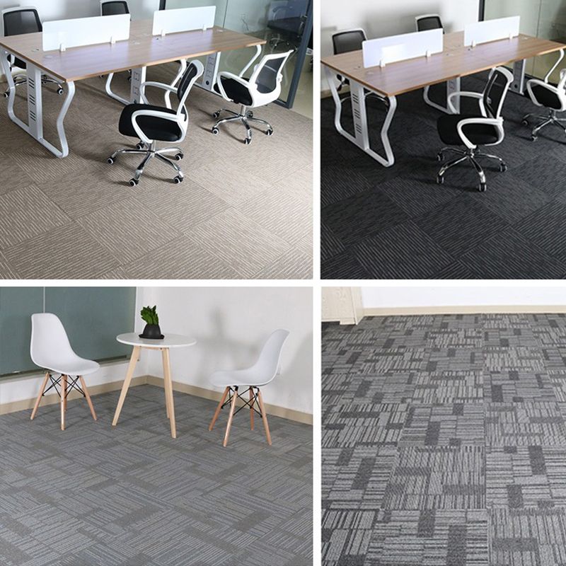 Carpet Tile Non-Skid Fade Resistant Geometry Loose Lay Carpet Tiles Clearhalo 'Carpet Tiles & Carpet Squares' 'carpet_tiles_carpet_squares' 'Flooring 'Home Improvement' 'home_improvement' 'home_improvement_carpet_tiles_carpet_squares' Walls and Ceiling' 1200x1200_ef7333a5-49c0-44bf-9e07-26ca658e6284