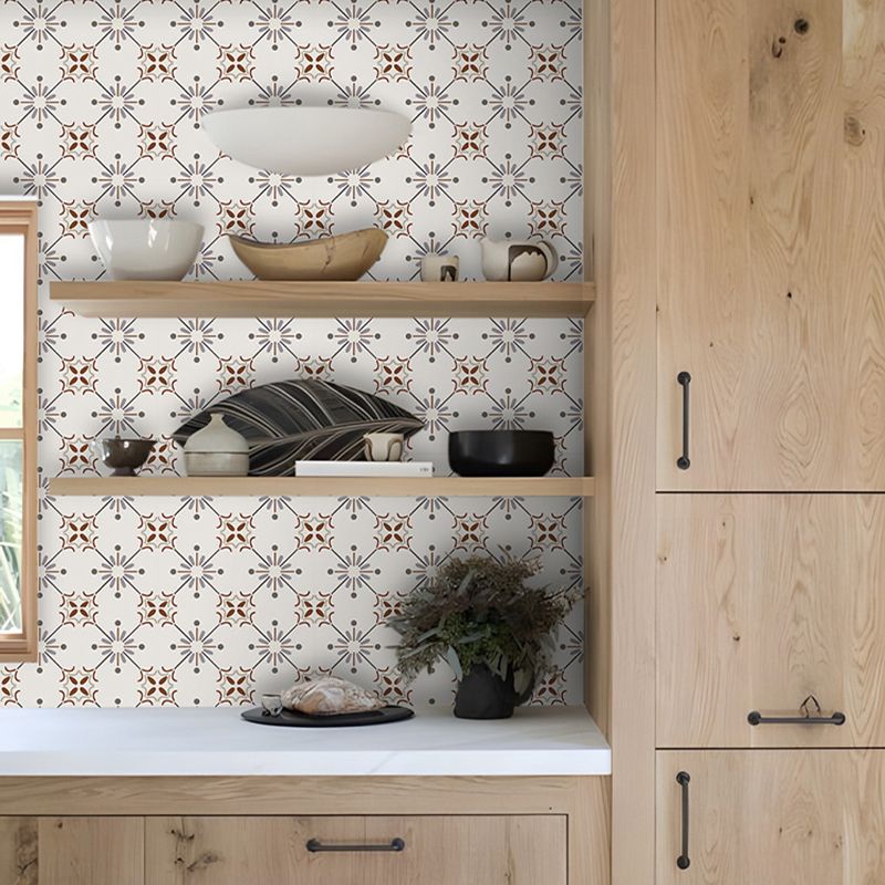 Beige Tone Peel & Stick Tile Square Pattern Printing Single Tile Clearhalo 'Flooring 'Home Improvement' 'home_improvement' 'home_improvement_peel_stick_blacksplash' 'Peel & Stick Backsplash Tile' 'peel_stick_blacksplash' 'Walls & Ceilings' Walls and Ceiling' 1200x1200_efc8a46a-e7db-498f-850d-d7c91c214fee