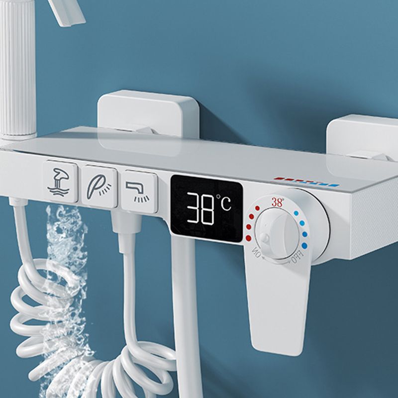 Single Hand Shower Modern Shower Faucet Wall Mounted Shower Trim Clearhalo 'Bathroom Remodel & Bathroom Fixtures' 'Home Improvement' 'home_improvement' 'home_improvement_shower_faucets' 'Shower Faucets & Systems' 'shower_faucets' 'Showers & Bathtubs Plumbing' 'Showers & Bathtubs' 1200x1200_efebbe87-cc58-4a1a-8da1-4d12ab8ea1c2