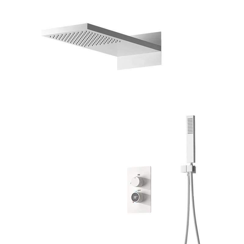 Modern Shower Set Brass Wall Mounted Handheld Shower Head Shower Combo Clearhalo 'Bathroom Remodel & Bathroom Fixtures' 'Home Improvement' 'home_improvement' 'home_improvement_shower_faucets' 'Shower Faucets & Systems' 'shower_faucets' 'Showers & Bathtubs Plumbing' 'Showers & Bathtubs' 1200x1200_eff27638-ad4f-4e9e-8655-0f5806682b91