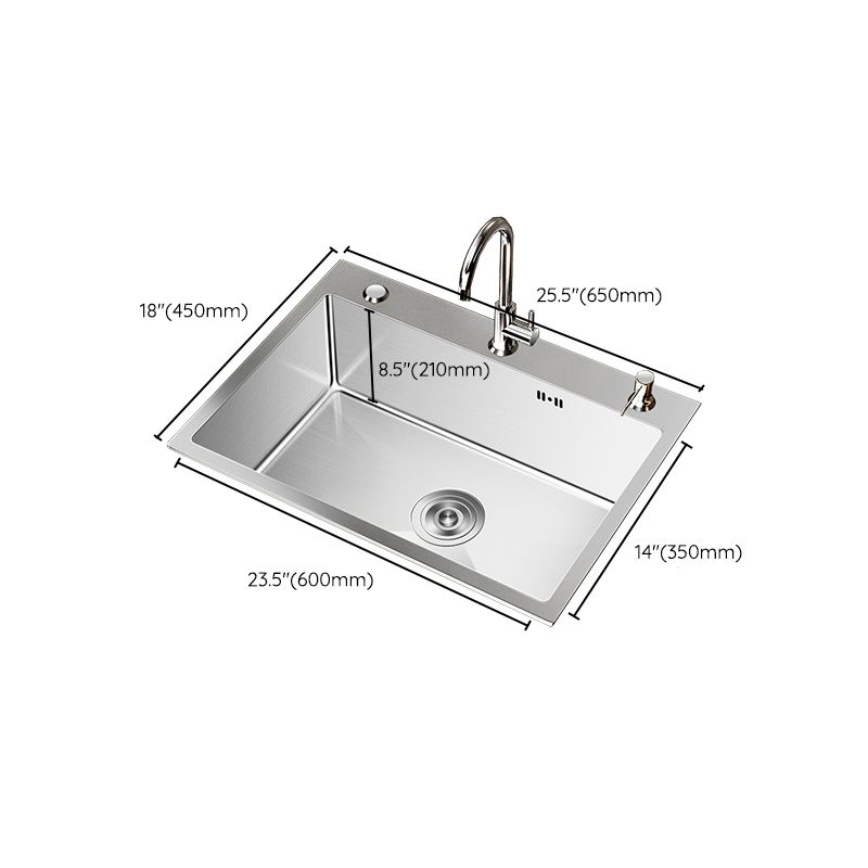 Stainless Steel Drop-In Kitchen Sink Single Bowl Sink with 3 Holes Clearhalo 'Home Improvement' 'home_improvement' 'home_improvement_kitchen_sinks' 'Kitchen Remodel & Kitchen Fixtures' 'Kitchen Sinks & Faucet Components' 'Kitchen Sinks' 'kitchen_sinks' 1200x1200_effc3c5d-bcfa-4875-bf20-8f1bb9c975a4