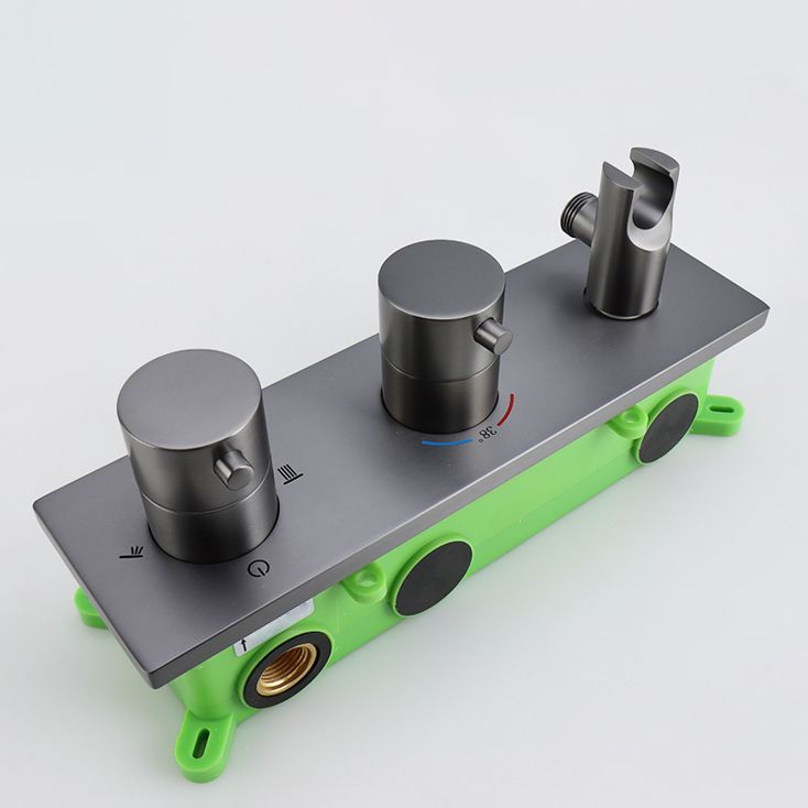 Modern Bath Faucet Solid Color Wall Mounted Waterfall Bathroom Faucet with Double Handle Clearhalo 'Bathroom Remodel & Bathroom Fixtures' 'Bathtub Faucets' 'bathtub_faucets' 'Home Improvement' 'home_improvement' 'home_improvement_bathtub_faucets' 1200x1200_f00d1d14-da9e-47be-97d3-ca354761db38