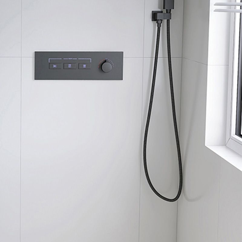 Modern Shower Set Handheld Shower Head Wall Mounted Shower System Clearhalo 'Bathroom Remodel & Bathroom Fixtures' 'Home Improvement' 'home_improvement' 'home_improvement_shower_faucets' 'Shower Faucets & Systems' 'shower_faucets' 'Showers & Bathtubs Plumbing' 'Showers & Bathtubs' 1200x1200_f018f122-60b1-417d-bce6-95e70674998b