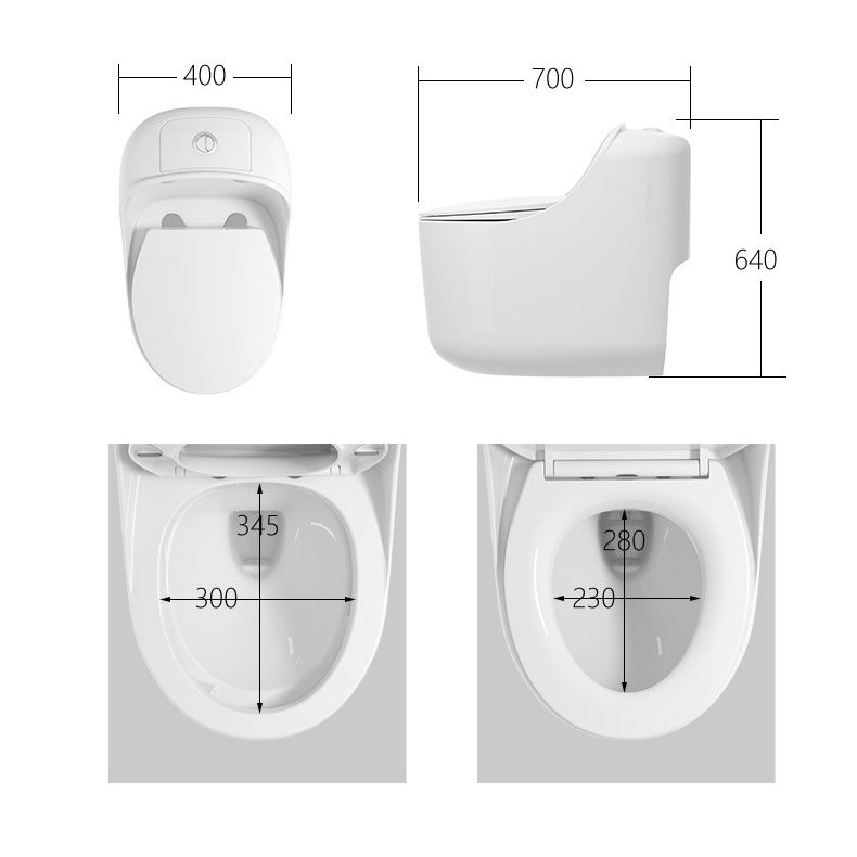 Floor Mount Flush Toilet Concealed Tank One-Piece Toilet with Slow Close Seat Clearhalo 'Bathroom Remodel & Bathroom Fixtures' 'Home Improvement' 'home_improvement' 'home_improvement_toilets' 'Toilets & Bidets' 'Toilets' 1200x1200_f01dfe77-41d0-4ccb-bba0-7d6d59d3bf30