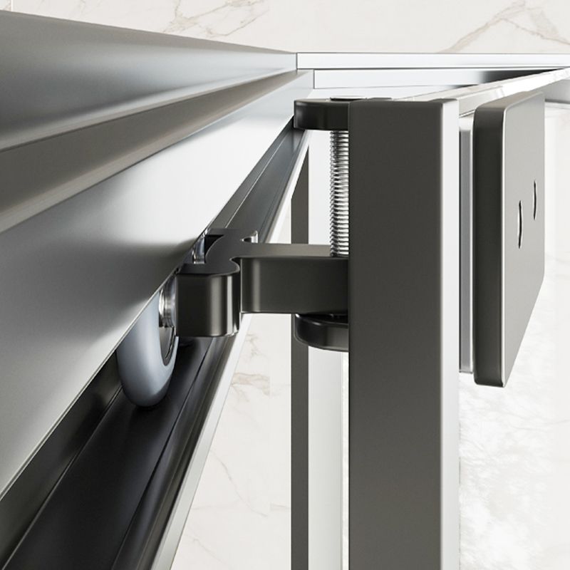 Corner Framed Shower Kit Neo-Angle Tempered Glass Shower Kit Clearhalo 'Bathroom Remodel & Bathroom Fixtures' 'Home Improvement' 'home_improvement' 'home_improvement_shower_stalls_enclosures' 'Shower Stalls & Enclosures' 'shower_stalls_enclosures' 'Showers & Bathtubs' 1200x1200_f02575ff-7372-4c7f-a868-5cf16d73e273