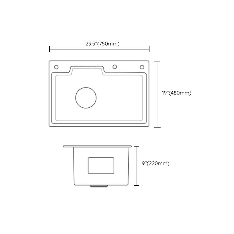Contemporary Kitchen Sink Set Stainless Steel Friction Resistant Kitchen Sink Set Clearhalo 'Home Improvement' 'home_improvement' 'home_improvement_kitchen_sinks' 'Kitchen Remodel & Kitchen Fixtures' 'Kitchen Sinks & Faucet Components' 'Kitchen Sinks' 'kitchen_sinks' 1200x1200_f04fced2-4636-4f8e-8e6e-07e70c8d42d4
