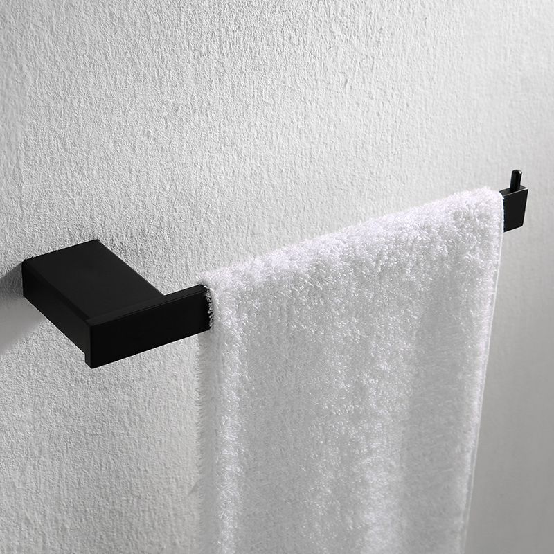 Contemporary Bathroom Accessory As Individual Or As a Set in Balck Clearhalo 'Bathroom Hardware Sets' 'Bathroom Hardware' 'Bathroom Remodel & Bathroom Fixtures' 'bathroom_hardware_sets' 'Home Improvement' 'home_improvement' 'home_improvement_bathroom_hardware_sets' 1200x1200_f053012b-d1a5-4996-9668-f0786b4f52eb
