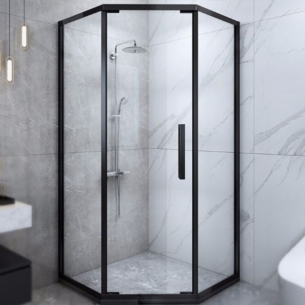 Tempered Glass Shower Enclosure Neo-Angle Clear Shower Enclosure Clearhalo 'Bathroom Remodel & Bathroom Fixtures' 'Home Improvement' 'home_improvement' 'home_improvement_shower_stalls_enclosures' 'Shower Stalls & Enclosures' 'shower_stalls_enclosures' 'Showers & Bathtubs' 1200x1200_f0875945-bffb-4256-b2ac-877db812ae25