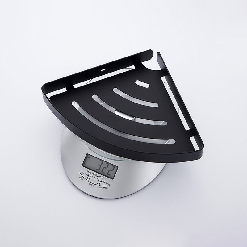 Silver/Black Bathroom Accessory Set Modern 1/2/3 - Piece Bath Shelf Clearhalo 'Bathroom Hardware Sets' 'Bathroom Hardware' 'Bathroom Remodel & Bathroom Fixtures' 'bathroom_hardware_sets' 'Home Improvement' 'home_improvement' 'home_improvement_bathroom_hardware_sets' 1200x1200_f08866e4-e520-4d8a-9499-c3b14c324bf6