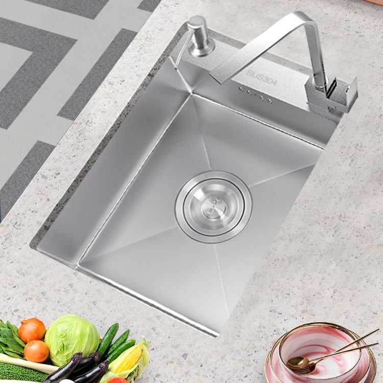 Contemporary Style Kitchen Sink Stainless Steel Rectangle Kitchen Sink Clearhalo 'Home Improvement' 'home_improvement' 'home_improvement_kitchen_sinks' 'Kitchen Remodel & Kitchen Fixtures' 'Kitchen Sinks & Faucet Components' 'Kitchen Sinks' 'kitchen_sinks' 1200x1200_f0919250-ce49-4044-beeb-1847773e0db2