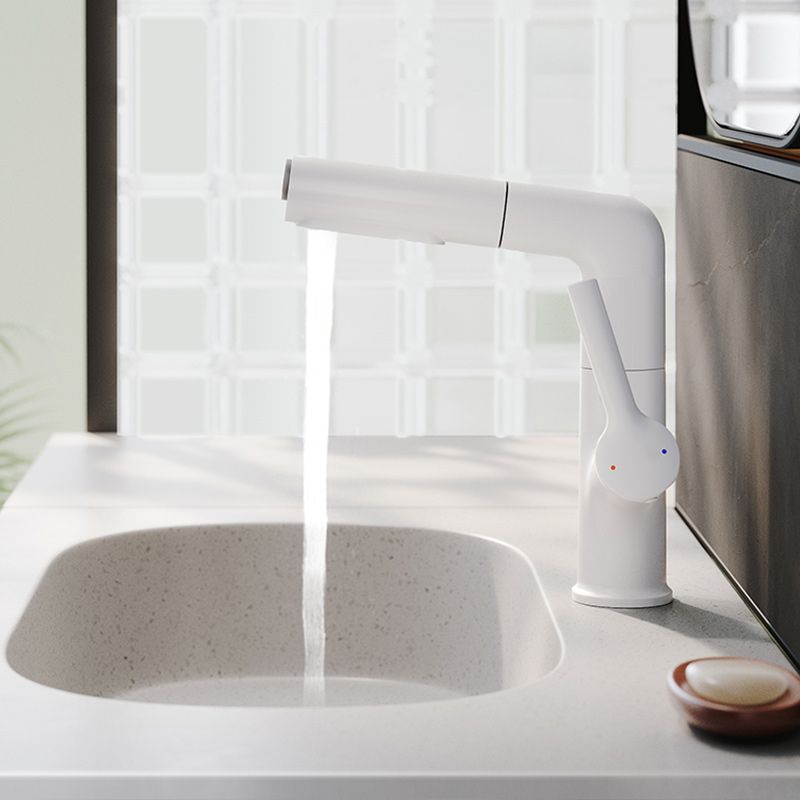 Swivel Spout Bathroom Sink Faucet with Lever Handle Vessel Sink Faucet Clearhalo 'Bathroom Remodel & Bathroom Fixtures' 'Bathroom Sink Faucets' 'Bathroom Sinks & Faucet Components' 'bathroom_sink_faucets' 'Home Improvement' 'home_improvement' 'home_improvement_bathroom_sink_faucets' 1200x1200_f0c41d84-d676-4be9-aefd-fdef824d12a6