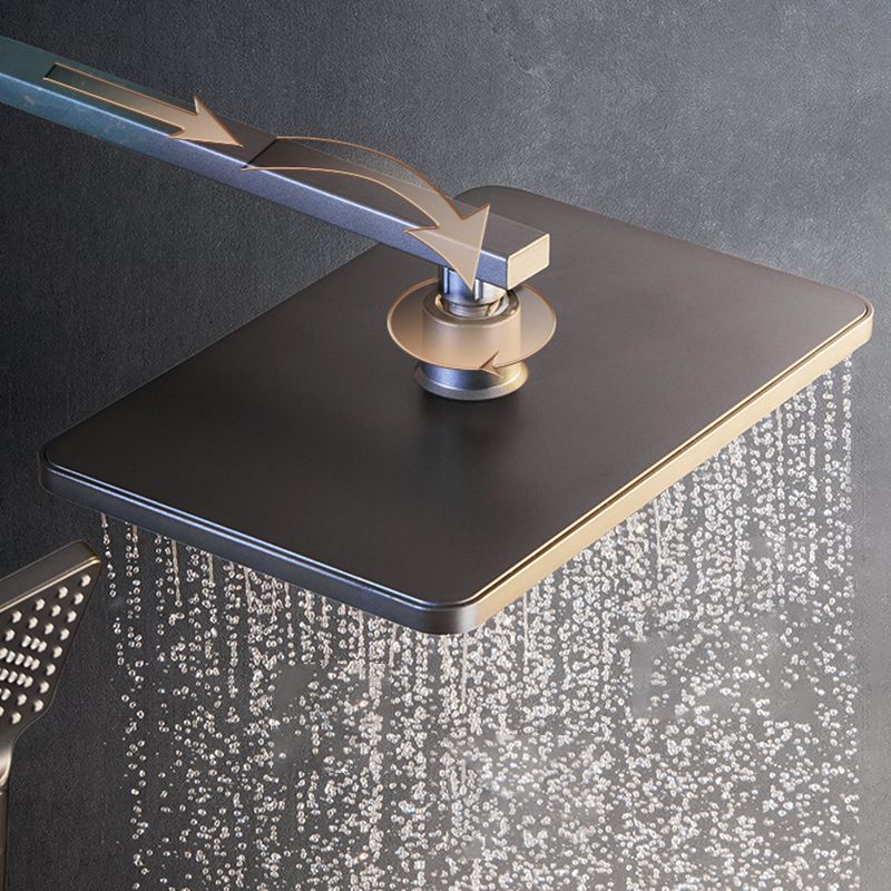 Modern Shower System Rectangle Handle Lever Wall Mounted Copper Shower System Clearhalo 'Bathroom Remodel & Bathroom Fixtures' 'Home Improvement' 'home_improvement' 'home_improvement_shower_faucets' 'Shower Faucets & Systems' 'shower_faucets' 'Showers & Bathtubs Plumbing' 'Showers & Bathtubs' 1200x1200_f0c5bc80-f68c-40e8-87a4-92f461a9798f