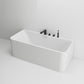 Stone Soaking Tub Antique Finish Rectangular Back to Wall Bath Clearhalo 'Bathroom Remodel & Bathroom Fixtures' 'Bathtubs' 'Home Improvement' 'home_improvement' 'home_improvement_bathtubs' 'Showers & Bathtubs' 1200x1200_f0e698a5-7ef8-410d-99cd-a5778f5b32dc