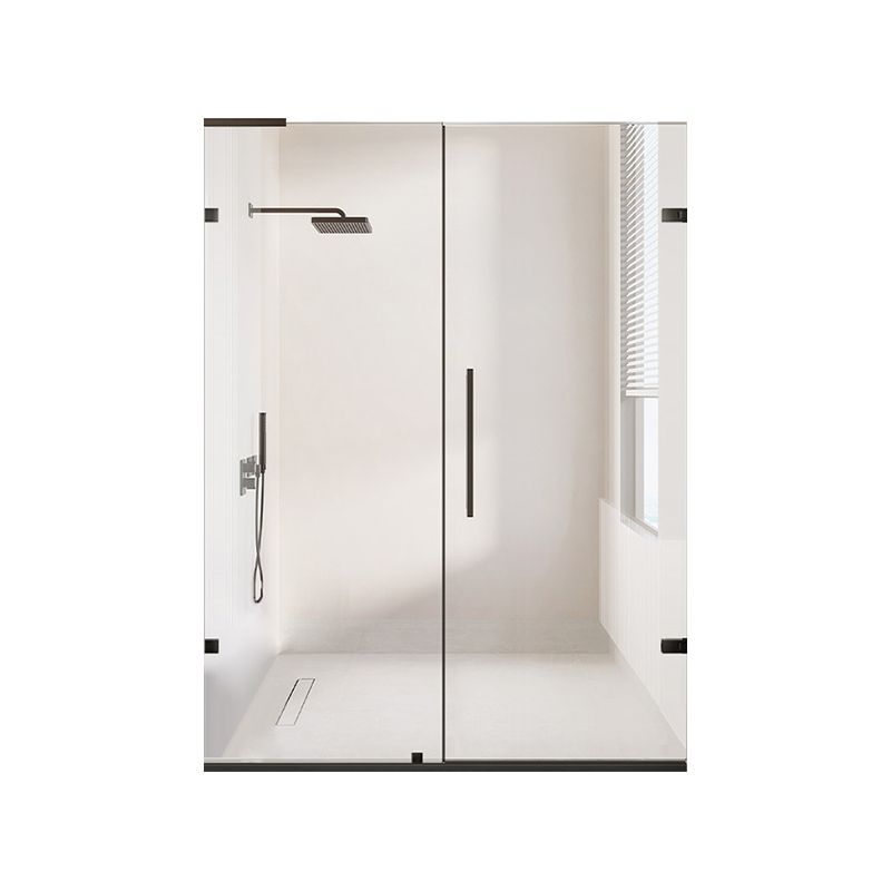 Laminated Glass Shower Bath Door Frameless Hinged Clear Shower Door Clearhalo 'Bathroom Remodel & Bathroom Fixtures' 'Home Improvement' 'home_improvement' 'home_improvement_shower_tub_doors' 'Shower and Tub Doors' 'shower_tub_doors' 'Showers & Bathtubs' 1200x1200_f10bcf17-0d2b-468f-8a14-e16d45459a65