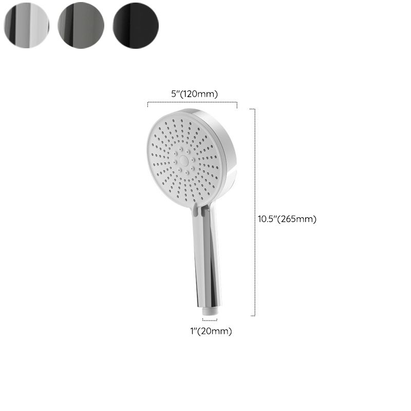 Plastic Handheld Shower Head Round Hand Shower with Self-Cleaning Clearhalo 'Bathroom Remodel & Bathroom Fixtures' 'Home Improvement' 'home_improvement' 'home_improvement_shower_heads' 'Shower Heads' 'shower_heads' 'Showers & Bathtubs Plumbing' 'Showers & Bathtubs' 1200x1200_f110a6e7-8499-4237-a11f-72d06bb63cf5