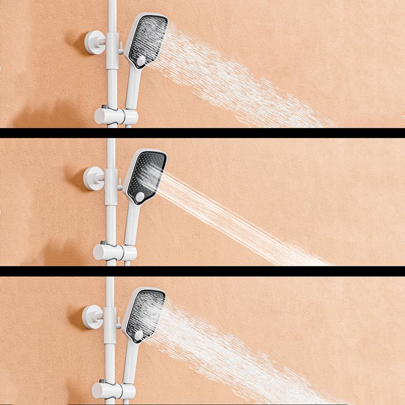 Wall Mounted Shower Arm Shower Faucet Metal Shower System with Slide Bar Clearhalo 'Bathroom Remodel & Bathroom Fixtures' 'Home Improvement' 'home_improvement' 'home_improvement_shower_faucets' 'Shower Faucets & Systems' 'shower_faucets' 'Showers & Bathtubs Plumbing' 'Showers & Bathtubs' 1200x1200_f11b9416-04a2-4b2d-8e72-f2914d436ebb