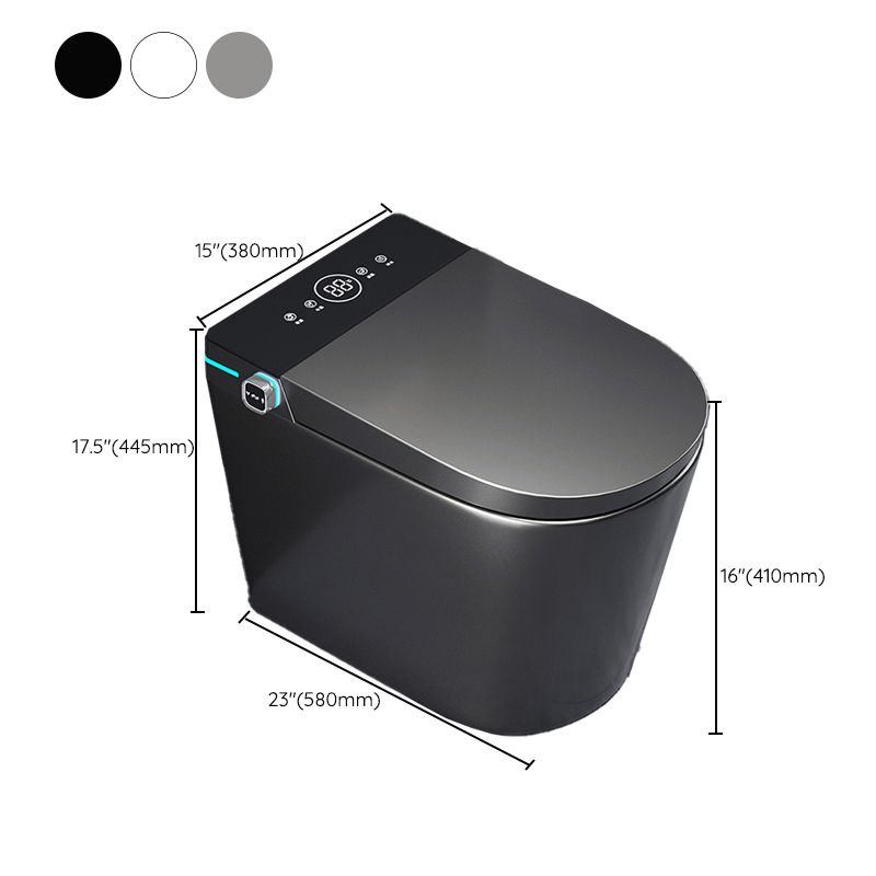 Modern Floor Mount Flush Toilet Siphon Jet Urine Toilet with Slow Close Seat for Washroom Clearhalo 'Bathroom Remodel & Bathroom Fixtures' 'Home Improvement' 'home_improvement' 'home_improvement_toilets' 'Toilets & Bidets' 'Toilets' 1200x1200_f11c97fd-d539-4996-9790-54a3c074ec85