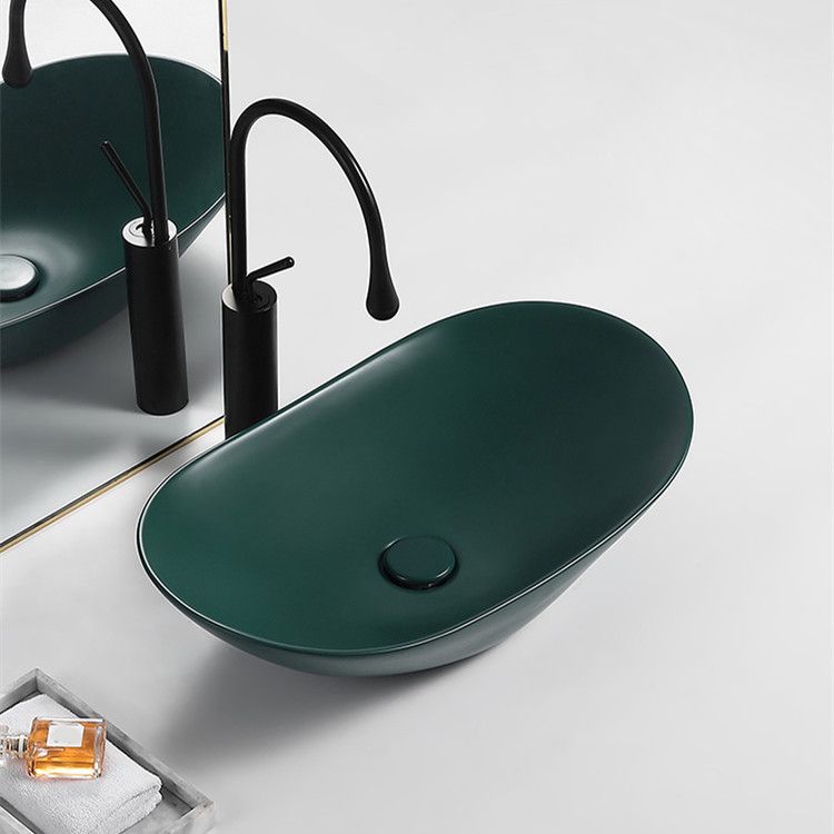 Modern Vessel Bathroom Sink Porcelain Oval with Pop-Up Drain and Faucet Vessel Sink Clearhalo 'Bathroom Remodel & Bathroom Fixtures' 'Bathroom Sinks & Faucet Components' 'Bathroom Sinks' 'bathroom_sink' 'Home Improvement' 'home_improvement' 'home_improvement_bathroom_sink' 1200x1200_f11fce26-058c-4d6d-8da7-8dc3c0b9f1eb