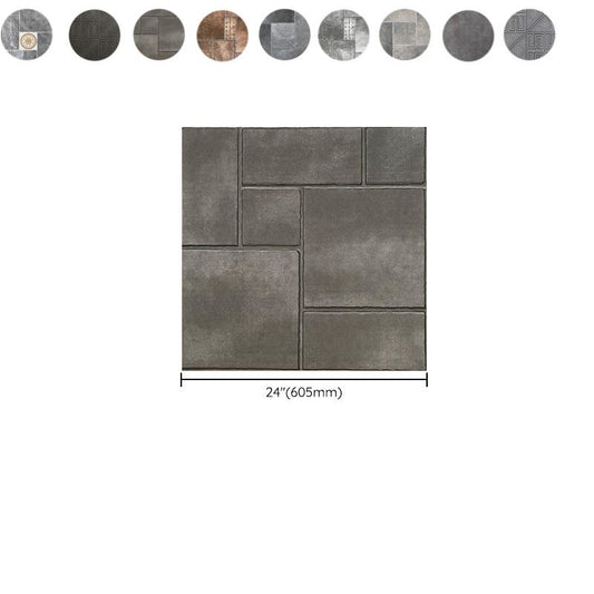 Modern Outdoor Floor Tile Square Straight Edge Vintage Floor Tile Clearhalo 'Floor Tiles & Wall Tiles' 'floor_tiles_wall_tiles' 'Flooring 'Home Improvement' 'home_improvement' 'home_improvement_floor_tiles_wall_tiles' Walls and Ceiling' 1200x1200_f1293d8c-accb-48c9-9eb9-893fa8ac6506