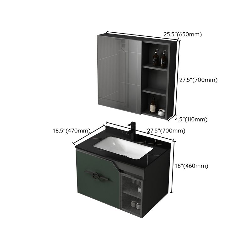 Modern Single Sink Vanity Metal Base Rectangular Wall Mount Vanity Set Clearhalo 'Bathroom Remodel & Bathroom Fixtures' 'Bathroom Vanities' 'bathroom_vanities' 'Home Improvement' 'home_improvement' 'home_improvement_bathroom_vanities' 1200x1200_f1370093-8223-420b-93d4-a79d3486e218