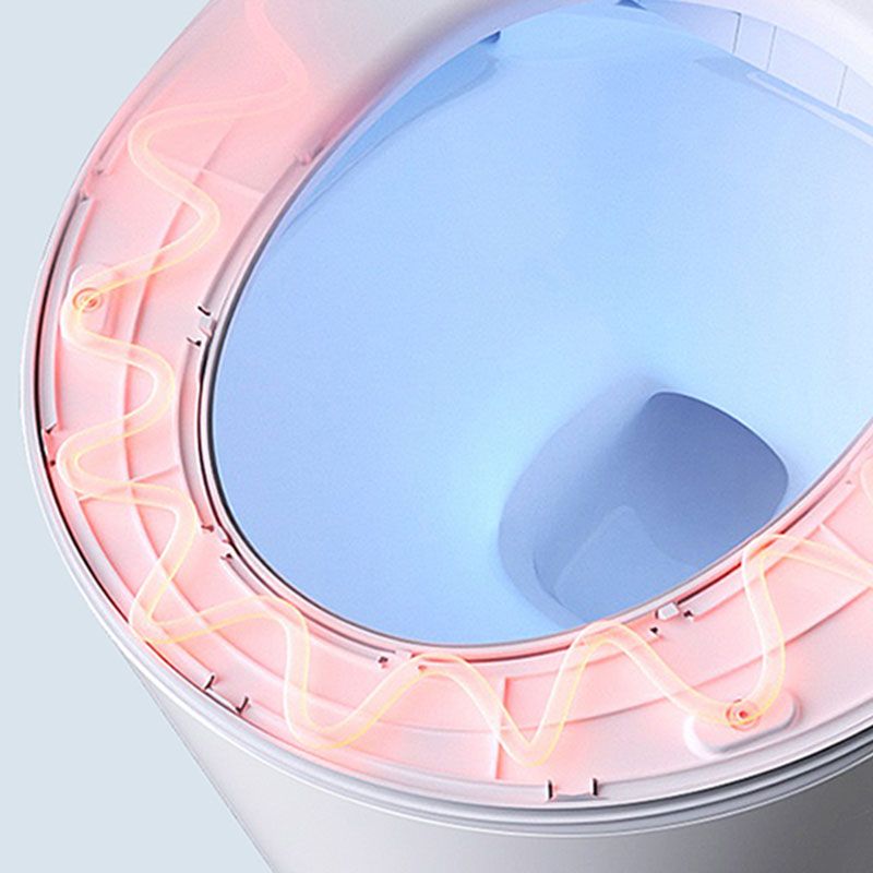 Contemporary 17.5" H Electronic Toilet Elongated Floor Standing Bidet Clearhalo 'Bathroom Remodel & Bathroom Fixtures' 'Bidets' 'Home Improvement' 'home_improvement' 'home_improvement_bidets' 'Toilets & Bidets' 1200x1200_f140fba6-87f4-4b50-ba26-250e5e566616