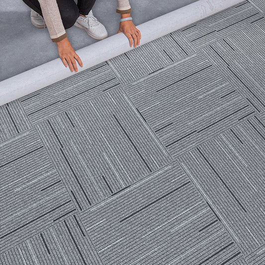 Fabric Look Plastic Floor Water Resistant Square Edge Floor Tiles Clearhalo 'Flooring 'Home Improvement' 'home_improvement' 'home_improvement_vinyl_flooring' 'Vinyl Flooring' 'vinyl_flooring' Walls and Ceiling' 1200x1200_f144d0b0-e616-4e9b-a2ee-e5080a7de0d8