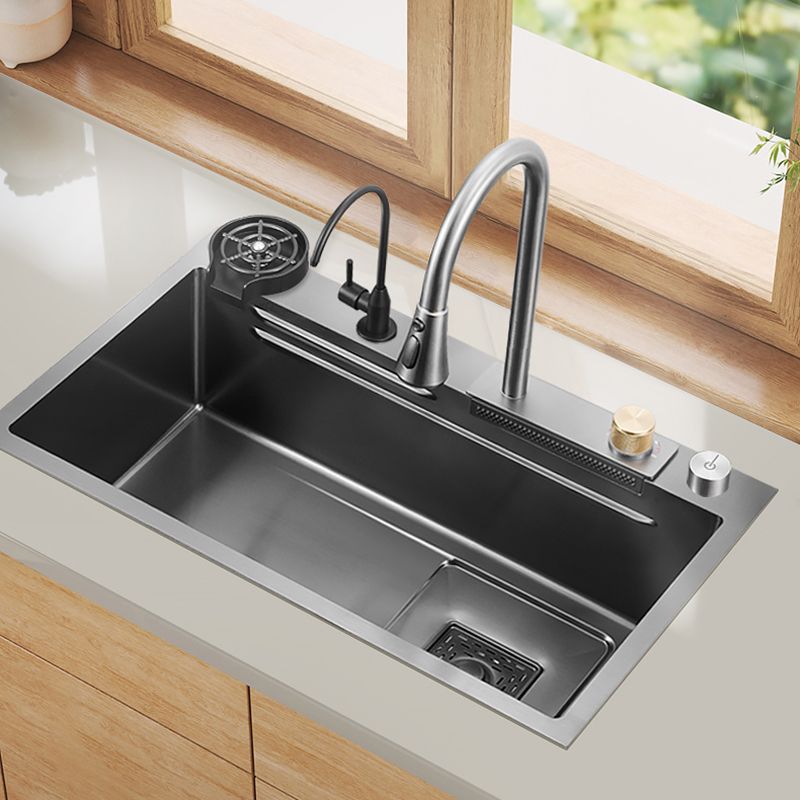 Classic Style Kitchen Sink Corrosion Resistant 5 Holes Kitchen Sink with Drain Assembly Clearhalo 'Home Improvement' 'home_improvement' 'home_improvement_kitchen_sinks' 'Kitchen Remodel & Kitchen Fixtures' 'Kitchen Sinks & Faucet Components' 'Kitchen Sinks' 'kitchen_sinks' 1200x1200_f15cace7-6883-43b4-a22a-e9064541c39f