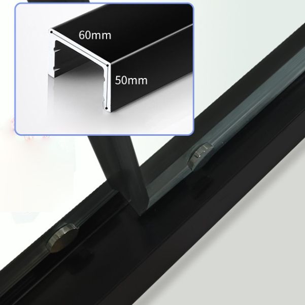 Double Sliding Shower Enclosure Framed Clear Tempered Glass Shower Enclosure Clearhalo 'Bathroom Remodel & Bathroom Fixtures' 'Home Improvement' 'home_improvement' 'home_improvement_shower_stalls_enclosures' 'Shower Stalls & Enclosures' 'shower_stalls_enclosures' 'Showers & Bathtubs' 1200x1200_f1783e42-3fc5-43a8-927b-16b03697eff9