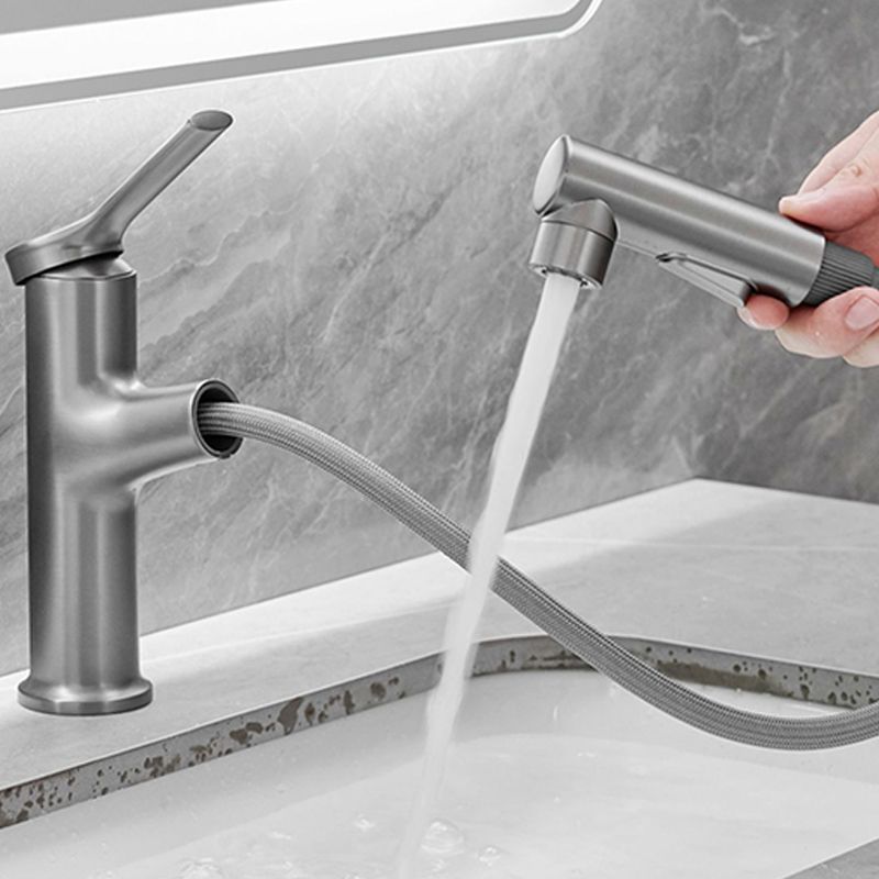 Modern Centerset Faucet Copper Centerset Lavatory Faucet for Bathroom Clearhalo 'Bathroom Remodel & Bathroom Fixtures' 'Bathroom Sink Faucets' 'Bathroom Sinks & Faucet Components' 'bathroom_sink_faucets' 'Home Improvement' 'home_improvement' 'home_improvement_bathroom_sink_faucets' 1200x1200_f1975aac-77ff-4368-bb31-b7e2cace4ce4