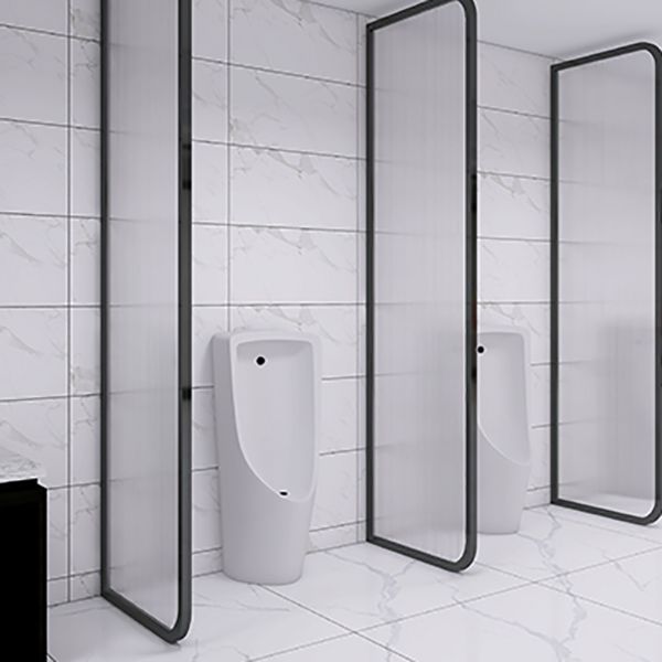 Black and Gold Fixed Glass Panel Framed Single Fixed Bath Fixed Panel Clearhalo 'Bathroom Remodel & Bathroom Fixtures' 'Home Improvement' 'home_improvement' 'home_improvement_shower_tub_doors' 'Shower and Tub Doors' 'shower_tub_doors' 'Showers & Bathtubs' 1200x1200_f1bf7db9-5c61-4991-88cc-b31167e4f418