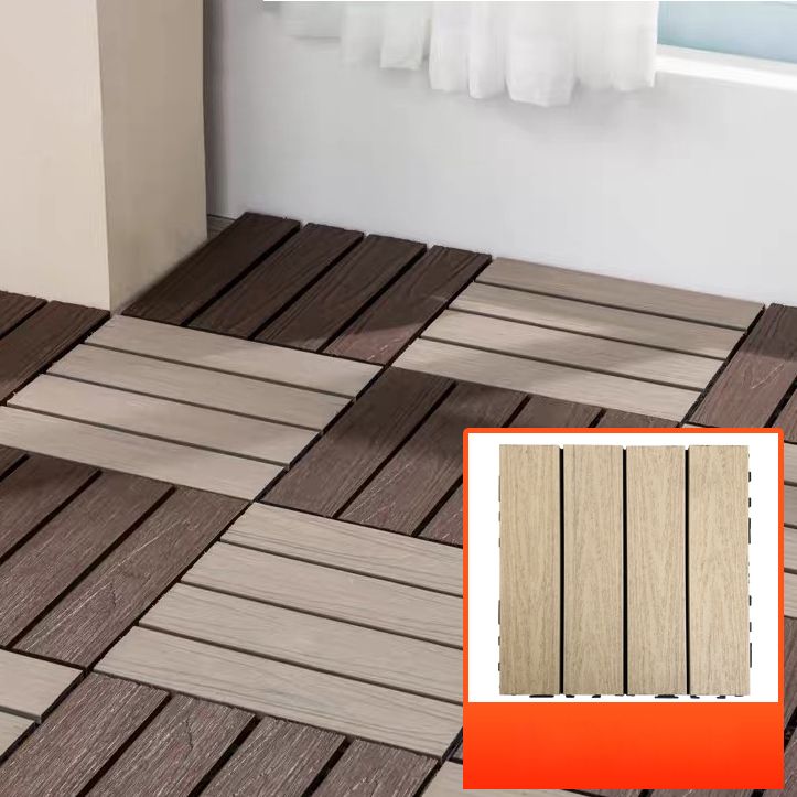Outdoor Patio Decktile 11.8" x 11.8" Composite Decking Tiles Clearhalo 'Home Improvement' 'home_improvement' 'home_improvement_outdoor_deck_tiles_planks' 'Outdoor Deck Tiles & Planks' 'Outdoor Flooring & Tile' 'Outdoor Remodel' 'outdoor_deck_tiles_planks' 1200x1200_f1d09856-fb00-43d4-b9e4-bda9b810a37f