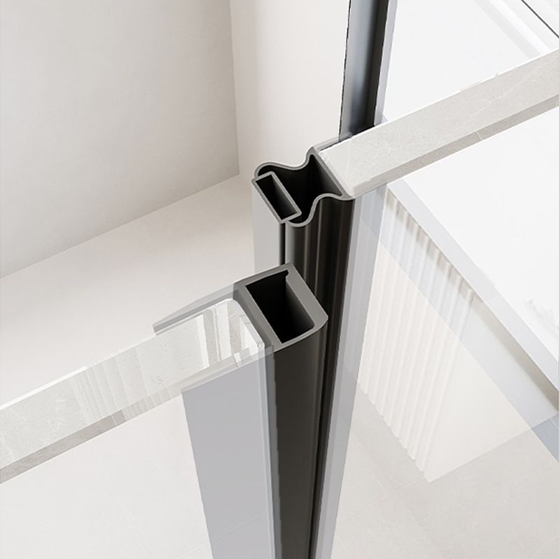 Laminated Glass Shower Bath Door Frameless Hinged Clear Shower Door Clearhalo 'Bathroom Remodel & Bathroom Fixtures' 'Home Improvement' 'home_improvement' 'home_improvement_shower_tub_doors' 'Shower and Tub Doors' 'shower_tub_doors' 'Showers & Bathtubs' 1200x1200_f1d47253-8c61-4918-8ab1-fe75d8217840