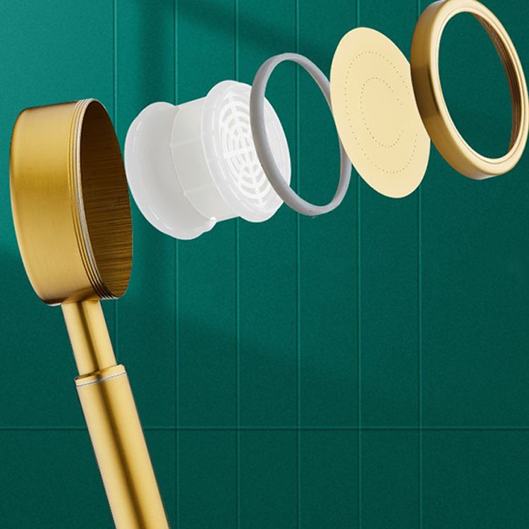 Gold Handheld Shower Head Pressurized 304 Stainless Steel Shower Head Clearhalo 'Bathroom Remodel & Bathroom Fixtures' 'Home Improvement' 'home_improvement' 'home_improvement_shower_heads' 'Shower Heads' 'shower_heads' 'Showers & Bathtubs Plumbing' 'Showers & Bathtubs' 1200x1200_f1dd7549-158b-4542-8bb8-b195a1428acc