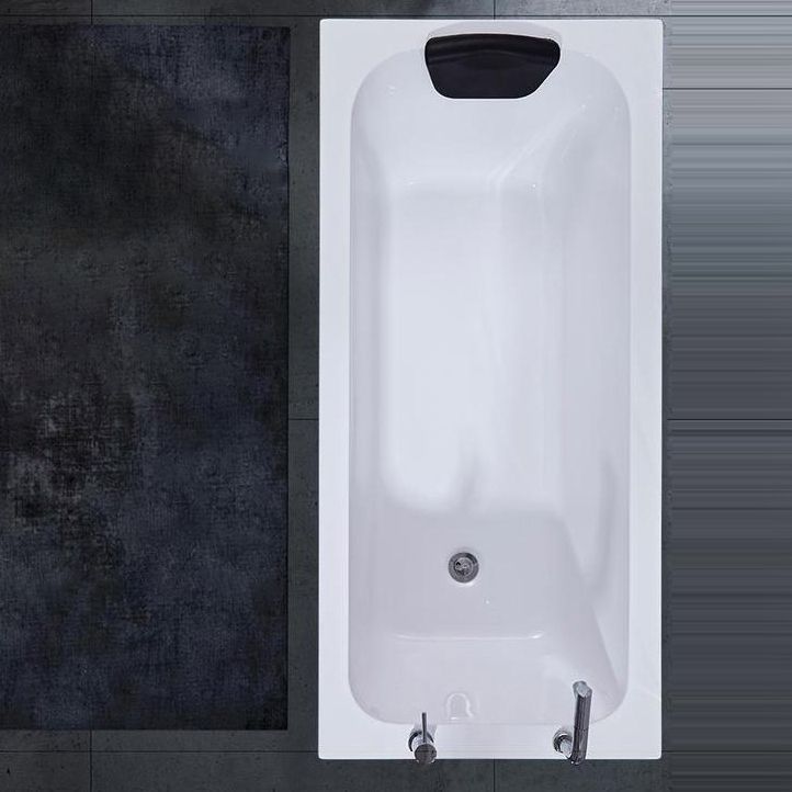 Matte Finish Acrylic Rectangular Bathtub Modern Soaking Freestanding Tub Clearhalo 'Bathroom Remodel & Bathroom Fixtures' 'Bathtubs' 'Home Improvement' 'home_improvement' 'home_improvement_bathtubs' 'Showers & Bathtubs' 1200x1200_f1de9f59-eae8-4dc0-8185-6093976d4936